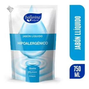Jabón líquido hipoalergénico Ballerina – **limpieza suave para piel sensible**”
