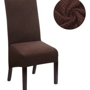 “Funda silla Homy chocolate – **ajuste práctico y moderno**”
