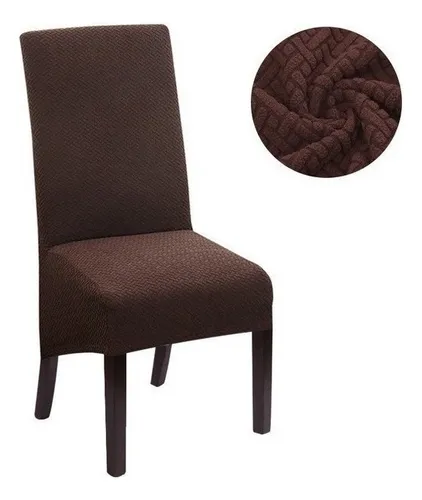 “Funda silla Homy chocolate – **ajuste práctico y moderno**”