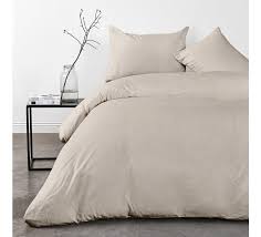 “Funda plumón Homy lino beige 2 plazas – textura natural y set completo