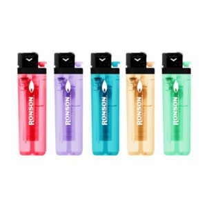 “Encendedor Ronson Colourlite – **ligero y colorido**”