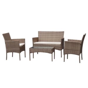 “Igo terraza 4 piezas – confort y estilo al aire libre