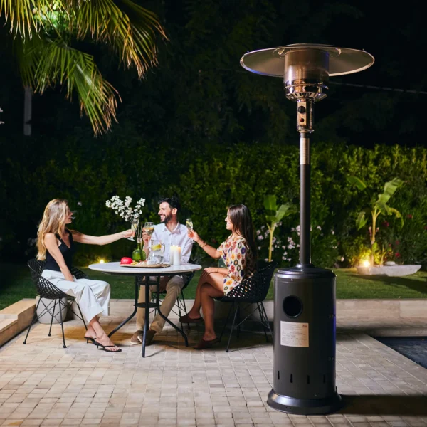 Calefactor gas exterior – **calor uniforme en 360°**