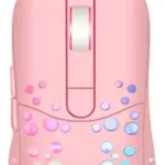 mouse gamer rosado con luces led
